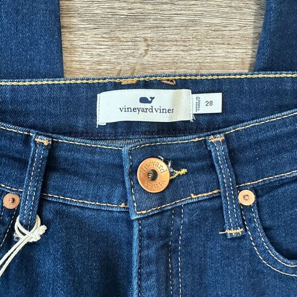NWT Vineyard Vines Womens High Rise Skinny Jeans Size 28 Dark Wash - Picture 5 of 5